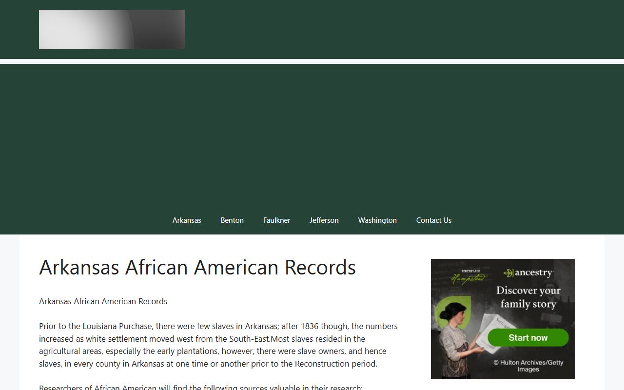 Arkansas African American genealogy records research