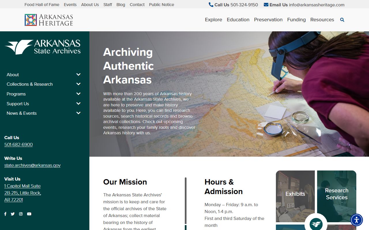 Arkansas State Archives genealogy records